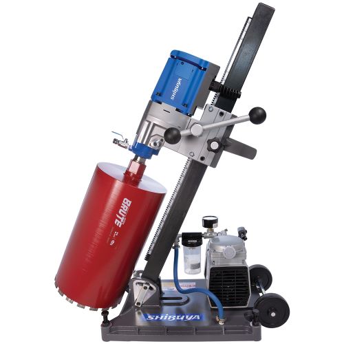 Load image into Gallery viewer, Shibuya TS-165 PRO ABV Core Drill with Angled Column Base and Vac Pump
