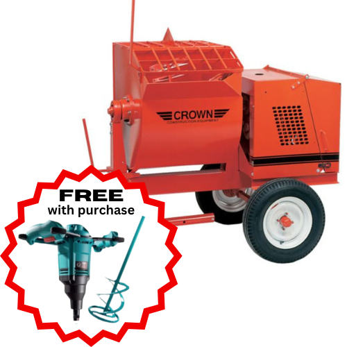 Special - Crown 8S Series Paddle Mortar Mixer with 5.5HP Honda Engine
