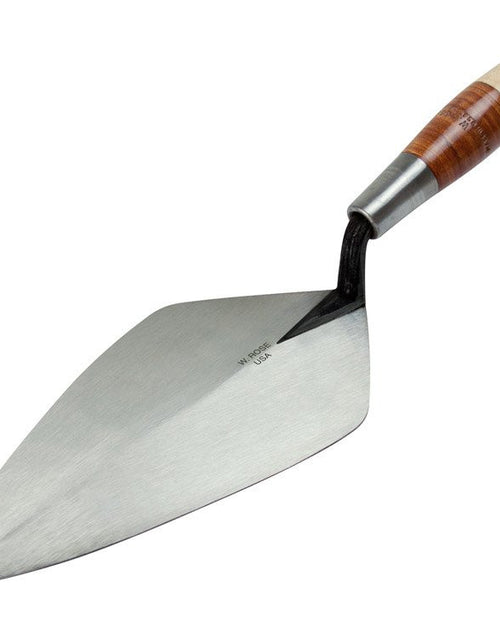 Load image into Gallery viewer, Rise Wide London Brick Trowel with Leather Handle (7580349637)
