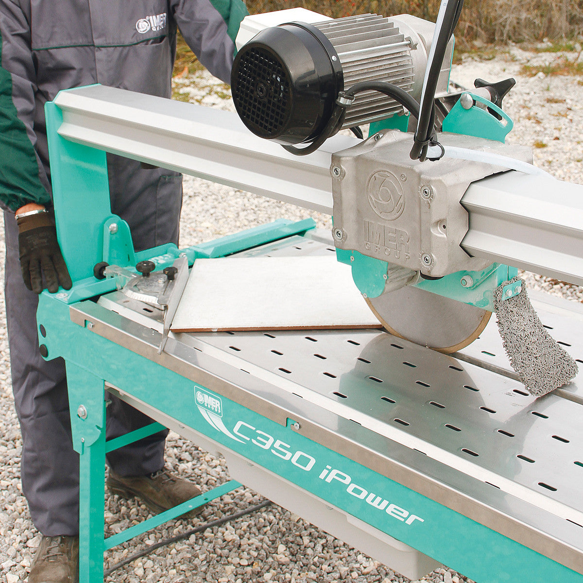 IMER Combicut 350/iPower Tile/Stone Wet Portable Table-Rail Saw