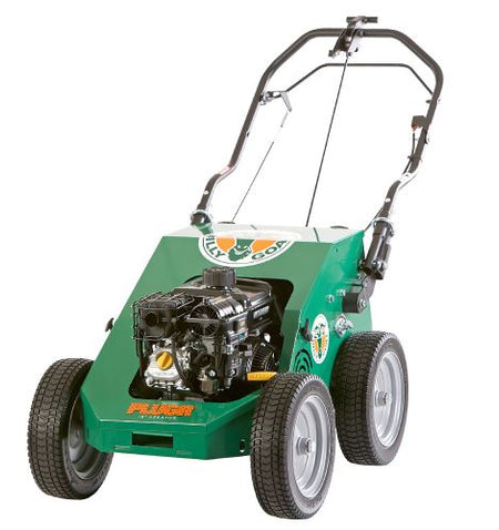 Battery operated shop lawn aerator