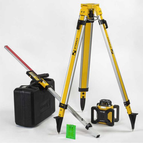 Load image into Gallery viewer, Stabila LAR 160 G Rotary Laser Set with Tripod and Grade Rod (7069682892960)
