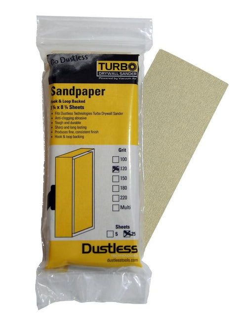 Load image into Gallery viewer, Dustless Sandpaper 120 Grit 25 Pack (7545810565)
