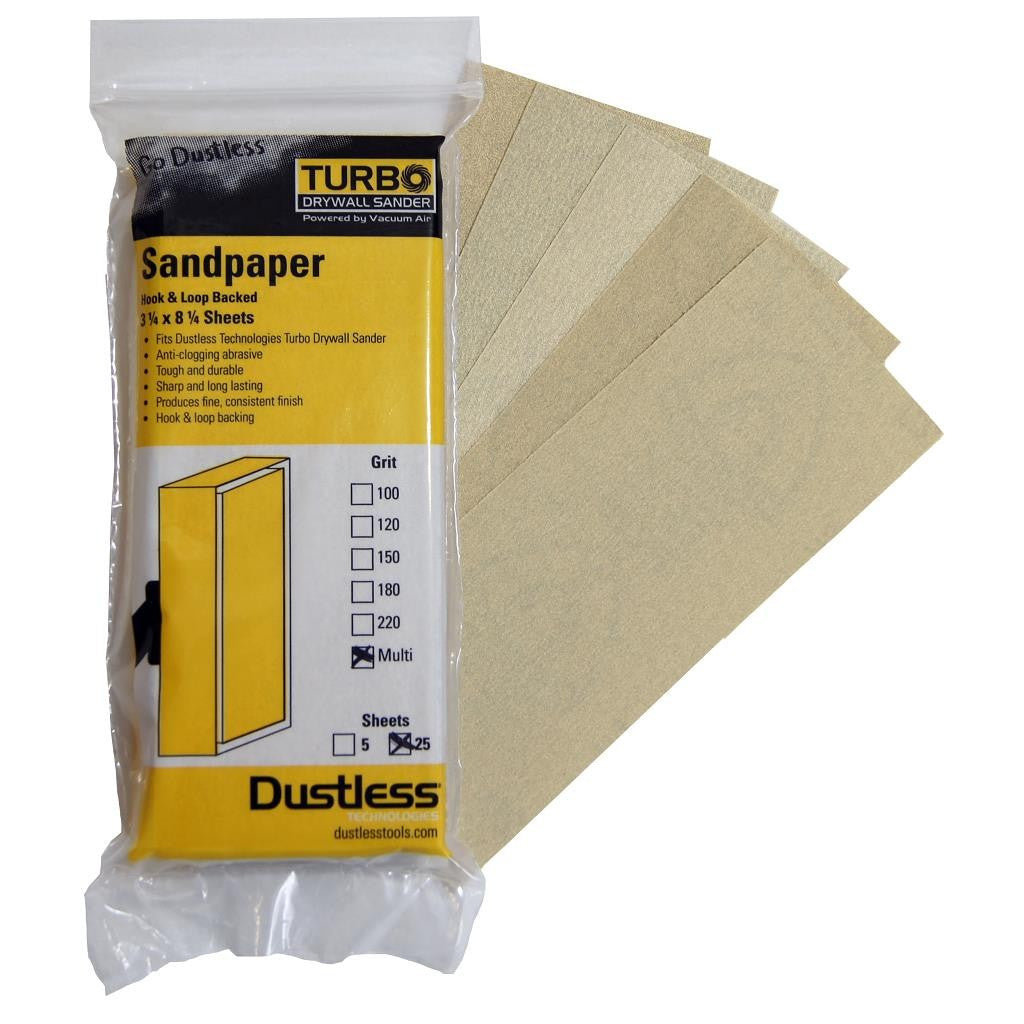 Dustless Sandpaper Multi Pack 25 Pack (7545792837)