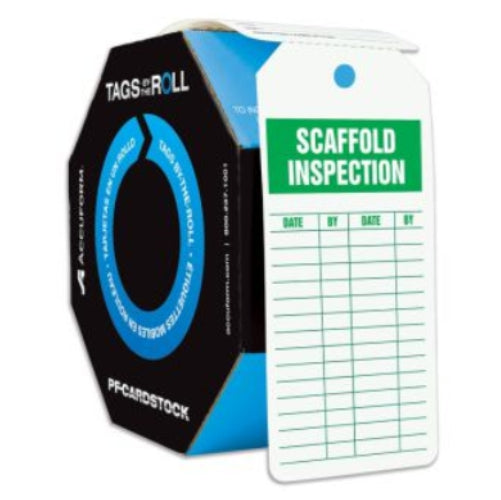 CEO Tags By-The-Roll - TAR725 Scaffold Inspection (956307308580)