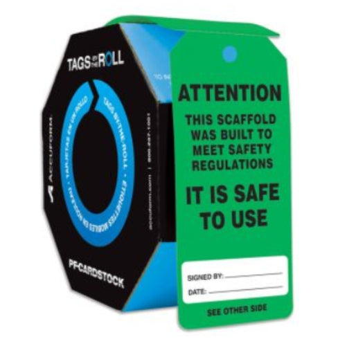 CEO Tags By-The-Roll - TAR731 Scaffold Is Safe To Use (956290727972)