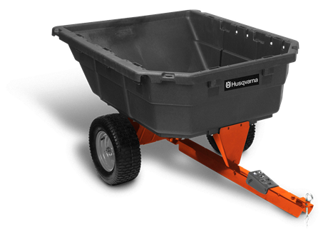 Load image into Gallery viewer, Husqvarna 12.5 cu. ft. Poly Swivel Utility Dump Cart (417779187748)
