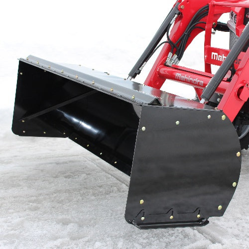 BERCO 62"/72" Snow Push for Tractors with Skid Steer Attach (963725983780)